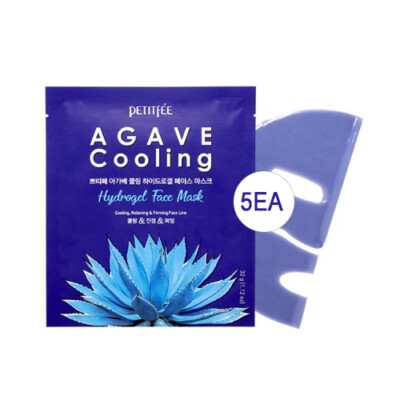 [Petitfee] Agave Kühlung Hydrogel Gesichtsmaske 5ea