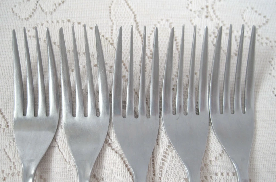 Cubiertos de acero inoxidable Silhouette vintage SST1 Foto 3 de 4