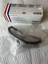 NOS Vintage UVEX Skyper UVEXTREME Safety Glasses Black Frame Gray Lens (e3)
