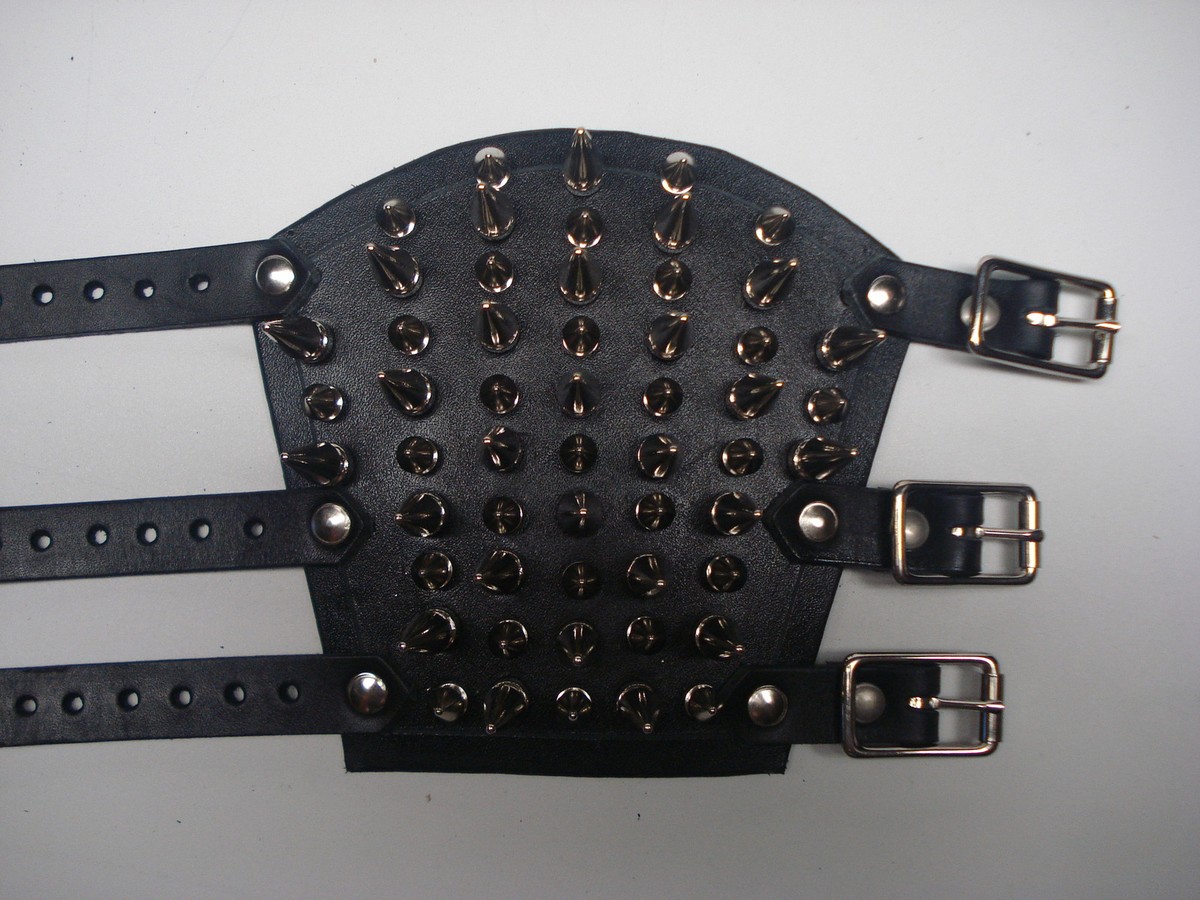 関送込 ILLUSORY Blackhole Mech Bracelet UNISEX BRACELETS SMALL SIZE MIXED SPIKES.BLACK METAL