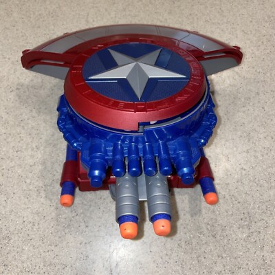 RARE Discontinued NERF GUN Captain America Civil War Super Hero