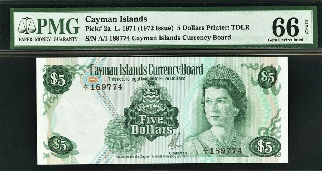 World Banknote Grading CAYMAN ISLANDS《Currency Board》5