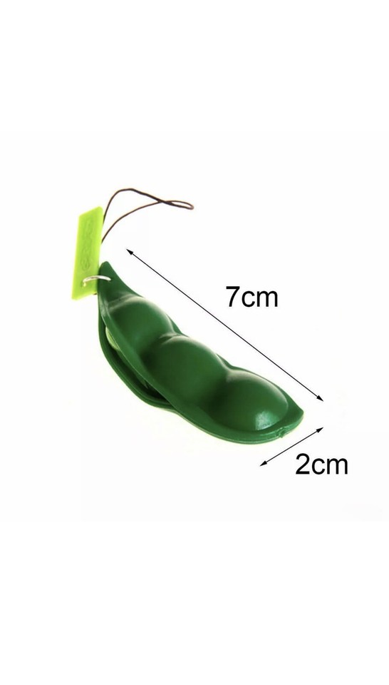Stress Relief Toy AntiAnxiety Toy Adults Autism Pea Pod Keyring