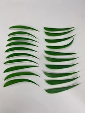 20 PACK TrueFlight 5" Inch Archery Feathers Right Wing Parabolic Cut Green NEW