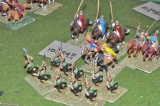 28mm classical / macedonian - general & escort 17 figs - (102993)