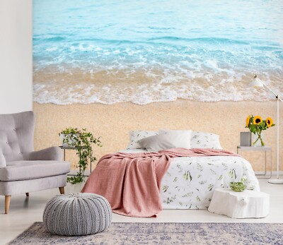 3D Beach Waves E1331 Wallpaper Mural Paper Wall Print Indoor Murals CA Honey
