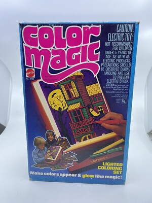 Vintage 1978 Mattel Color Magic Lighted Coloring Set   Box Only
