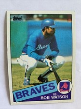 1985 Topps Baseball Card #51 Bob Watson Atlanta Braves Nm Free Shipping!