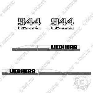 Kit D'autocollants LIEBHERR XL Pour Pelle - 7 Pièces - Marque RawiSticker Pologne