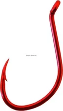 Owner SSW All Purpose Bait Hook w/Cutting Point #4 Up Eye Red 10/Pk 5111-0733