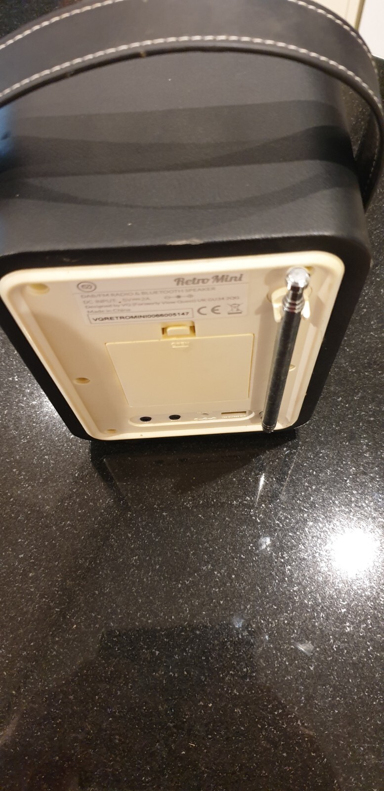 View Quest Retro Mini Dab/dab and FM Radio With Bluetooth Speaker Black