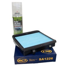 Innenraumfilter SA1226 + Klimaanlagen Reiniger 500 ml für VW Golf I II Jetta II