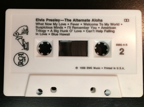 ELVIS The Alternate Aloha Cassette Tape, Live, Out Of Print Unreleased NEAR MINT - Picture 7 of 8
