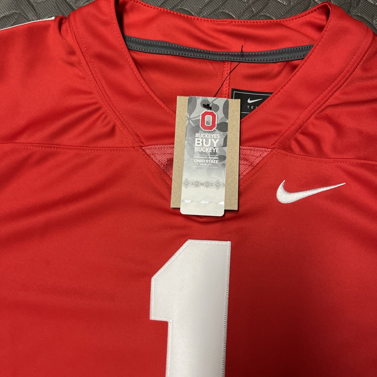 Ohio State Buckeyes Football Nike Jersey #1 Game Men's XL XLarge OSU Fields Ohio State Buckeyes Football Nike Jersey #1 Game Men's XL XLarge OSU Fields