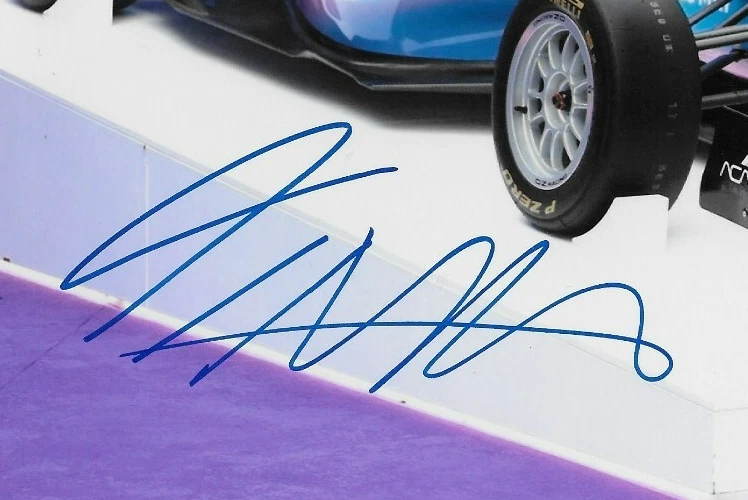 Signed Tina Hausmann Formula 1 Academy Aston Martin Racing 8x10 Photo 7 Original - Image 2 of 2