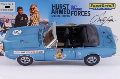 1/18 1967 PONTIAC FIREBIRD HURST ARMED FORCES BRAND NEW NEVER