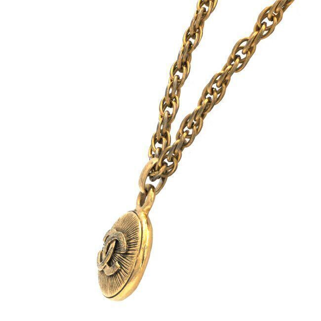 CHANEL Necklace Gold Plated A0495673 Coco Mark GP CC Logo CHANEL Necklace Gold Plated A0495673 Coco Mark GP CC Logo