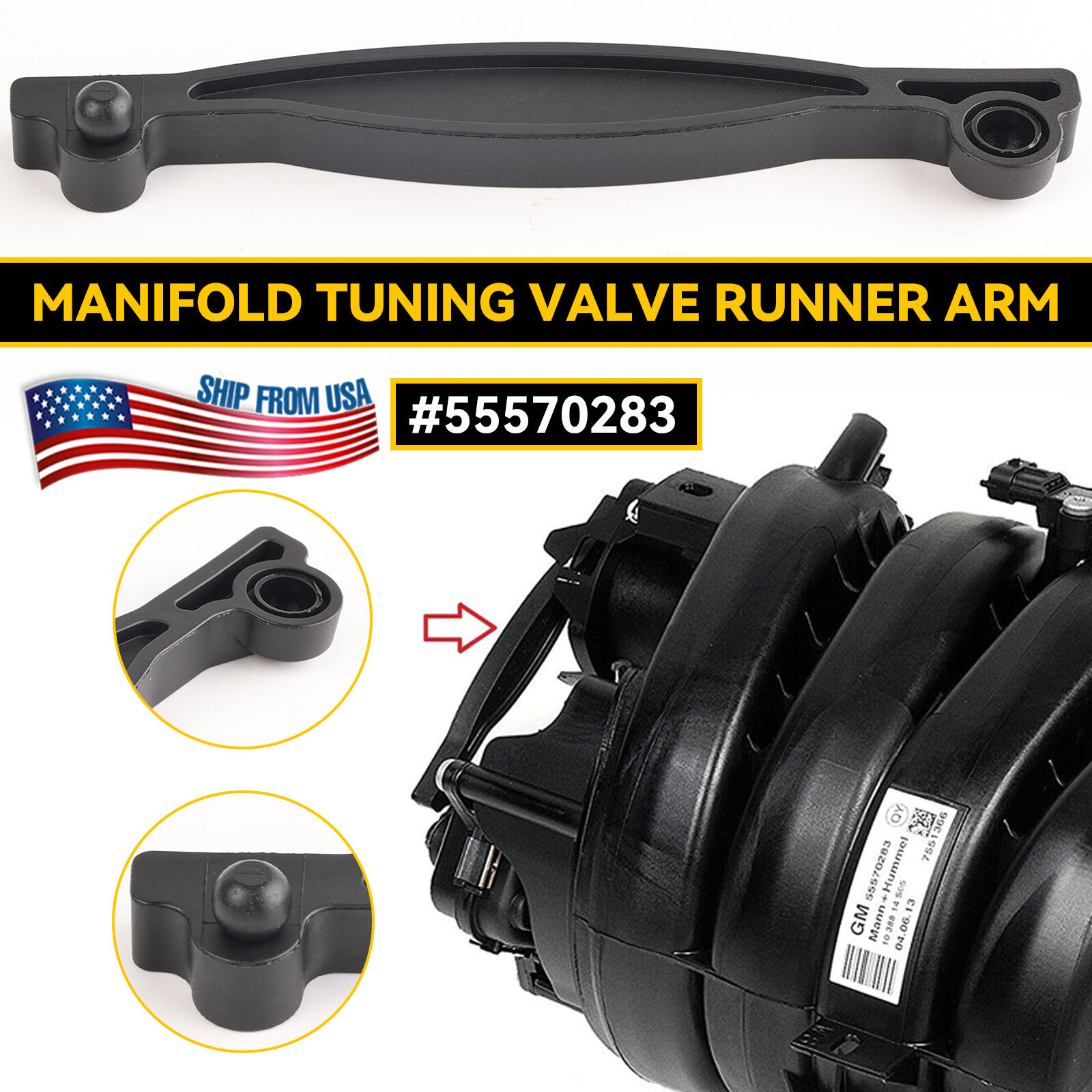 NEW Intake Manifold Tuning Valve Runner Arm For Chevrolet Sonic Cruze