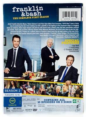 Franklin & Bash: The Complete First Season (DVD, 2012, 3-Disc Set