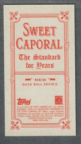 2024 Topps 206 T206 Joe Mauer Sweet Caporal Back Twins SP - Picture 2 of 2