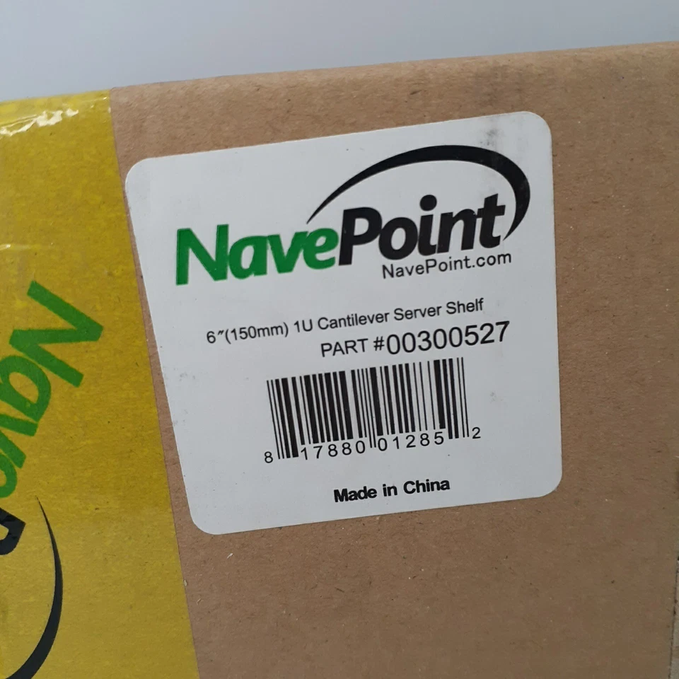 Cantilever Server Shelf Vented Shelves Rack Mount 19" 1U Black 6" 150mm deep NEW - Image 2 of 4