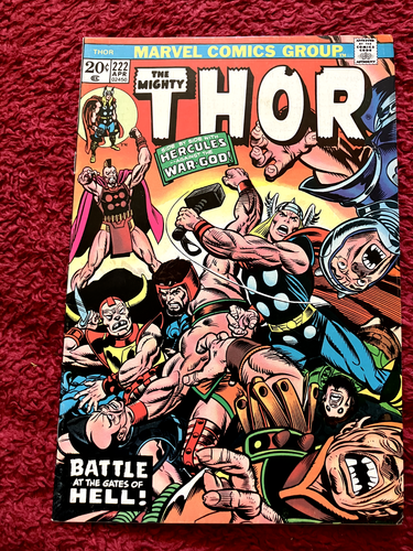 Thor #222, Apr 1974: With Hercules, Vs. Ares, ND UK