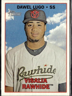 2016 Topps Heritage Minor League Dawel Lugo Visalia Rawhide #11  3 Card Lot