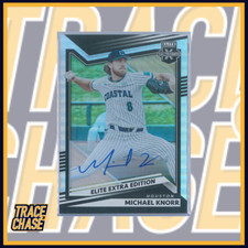 2022 Panini Elite Extra Edition Baseball Michael Knorr Signatures #75 (C)