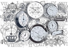 NEW Hokus Pokus "It's Time" Furniture Decor Transfer RETIRED