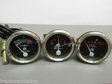 3 Gauge Set / Temp Amp Oil / For Farmall Ih 300 330 340 350 400 450 600 650 Gas