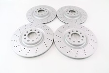 Alfa Romeo Giulia front & rear brake rotors drilled upgrade