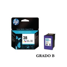 HP 28 C8728AE cartuccia originale GRADO B tri-colore 240 pagine 8ml Scad 2016