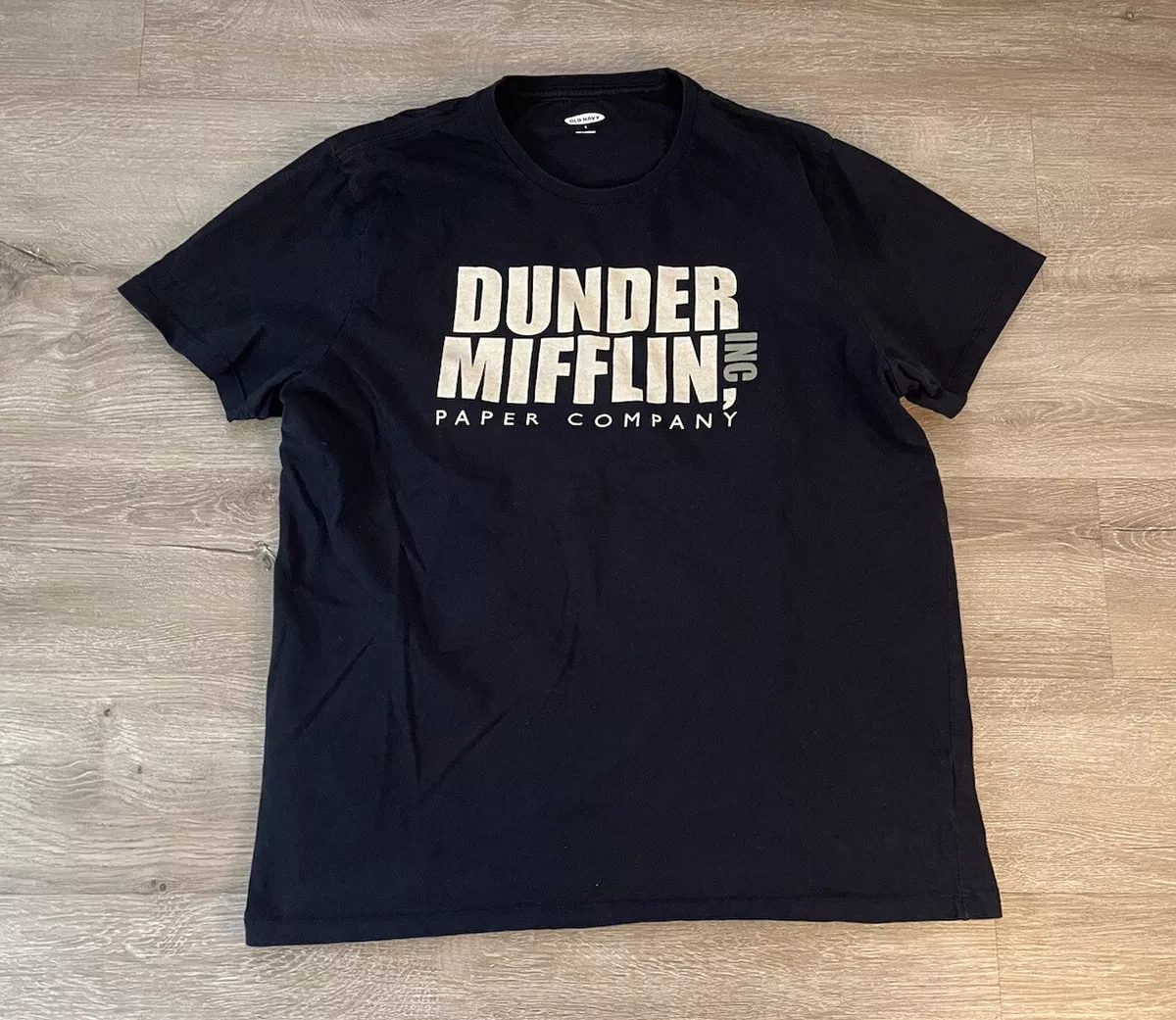 Dunder Mifflin Logo Mens Crew Neck Short Sleeve Classic Fit