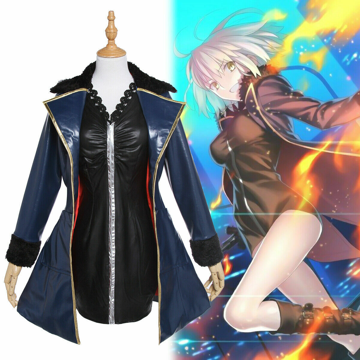 Fate Grand Order FGO Black Saber Shinjuku Alter Cosplay Costume