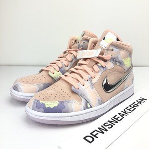 jordan 1 mid se washed coral