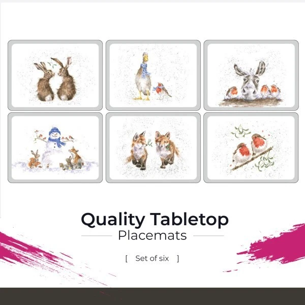 Pimpernel Wrendale Designs Christmas Placemats - Set of 6 - Image 2 of 4