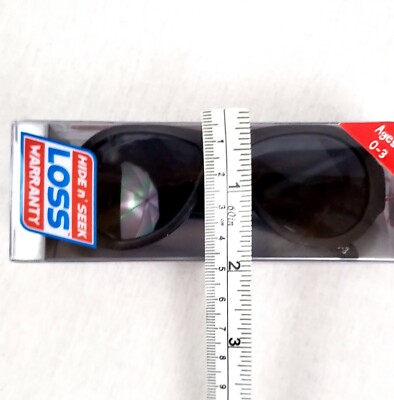 Kids Ages 0-3 NEW Polarized Sunglasses Children's Black Hide