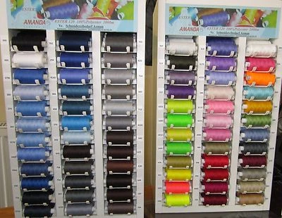 AMANDA ESTER 0,005€ /1m ) 1000 m Polyester Qua­li­täts­ Ester Marken Nähgarne Stärke 120