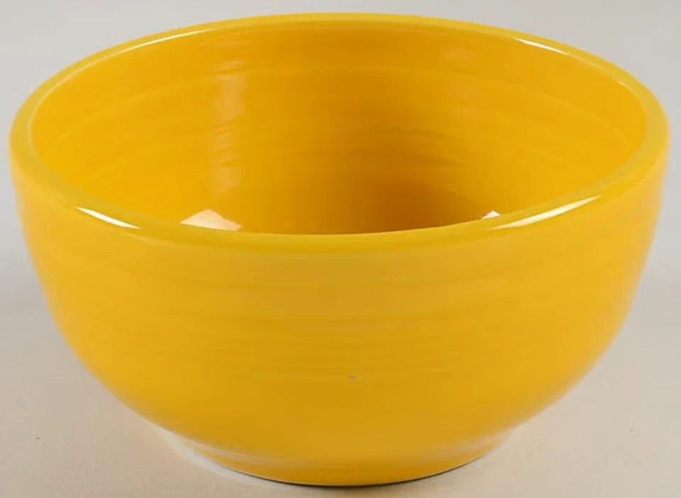 FIESTA BISTRO CUPÉ PROFUNDO NARCISO AMARILLO CEREAL CUENCO 22OZ 5.5" PORCELANA NUEVO EE. UU. Foto 2 de 4