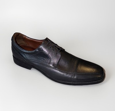 Johnston & Murphy Men's Bartlett Cap-Toe Lace-Up Oxfords Black 13M MSRP $159