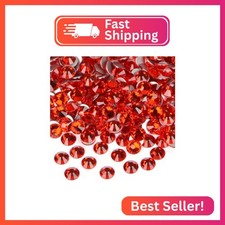 2880PCS Art Nail Rhinestones Non Hotfix Glue Fix Round Crystals Glass Flatback f