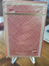 Vintage Western Airlines-Route Map Playing Cards FACTORY SEALED/NEVER OPENED