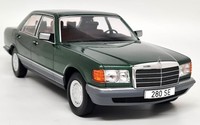 MCG 1/18 Mercedes Benz 280 SE S Class W126 Green 1979 Diecast Scale Model Car