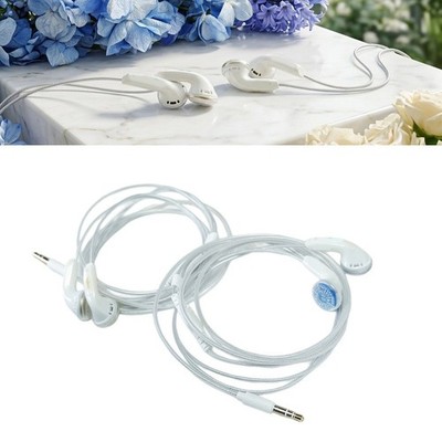 Weiße In-Ear-Kopfhörer 1,2 m Kabel 3,5 mm für tragbare und Heim-Audio-Anwendu
