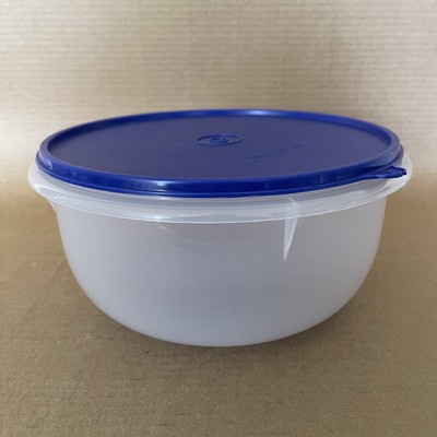 Tupperware Classic Mixing Bowl 12 Cup Fix N Mix Sheer #272, Blue Seal #230