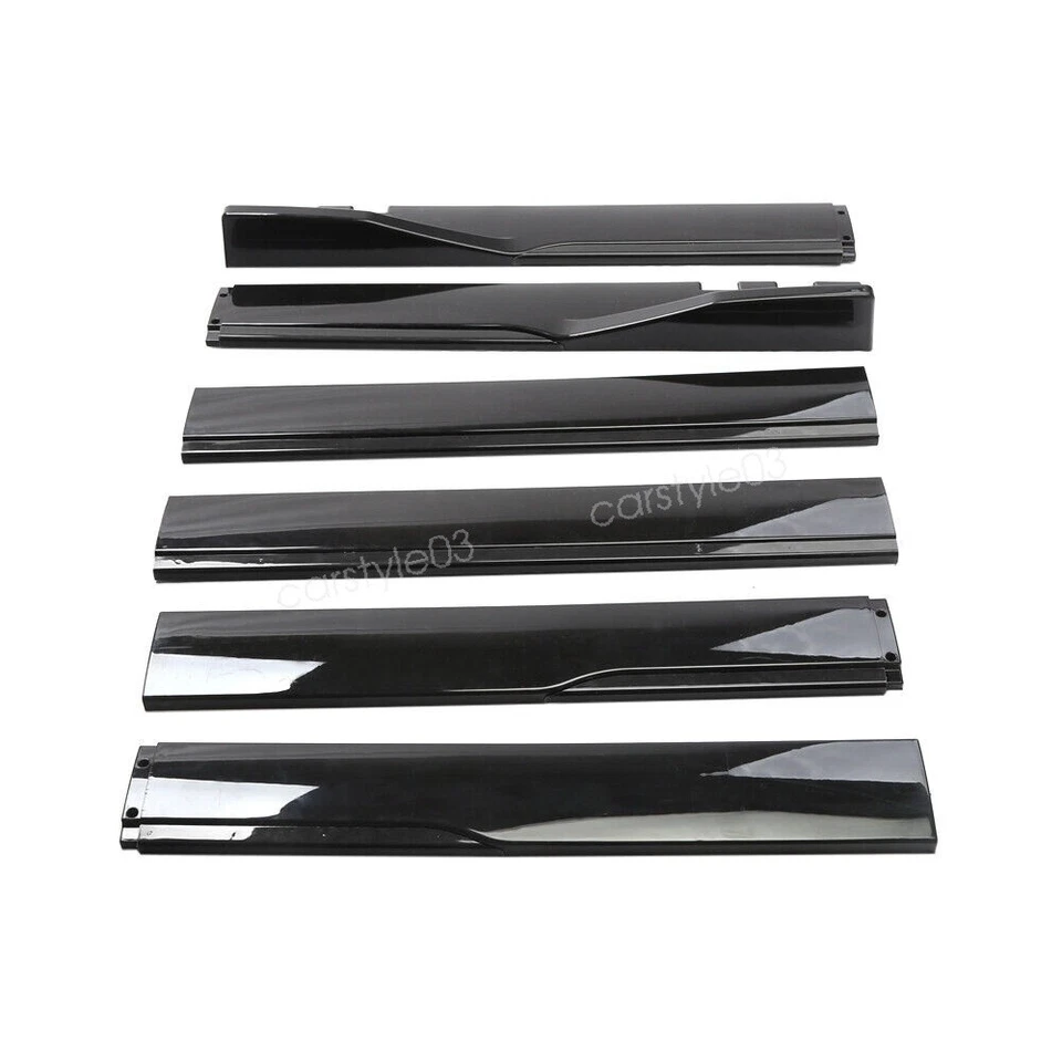 Glossy 86.6" Side Skirts + Rear Bumper Diffuser For Mercedes-Benz S420 S550 S600 - Image 4 of 4