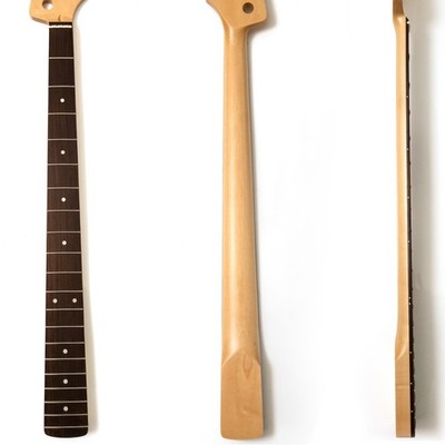 4 String 20 Frets Maple Electric Bass Neck 34'' Scale Stainless Steel Frets