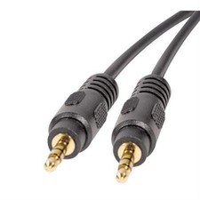 2pc STELLAR LABS '24-12054 Audio / Video Cable Assembly, 3.5mm Stereo Phone