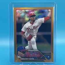 2023 Topps Chrome Update Gregory Soto #USC181 Gold Refractor 22/50 SP Phillies