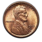 1912-D Lincoln Cent Wheat Penny, Broken Planchet, Lustrous Red, Gem BU++ RD!